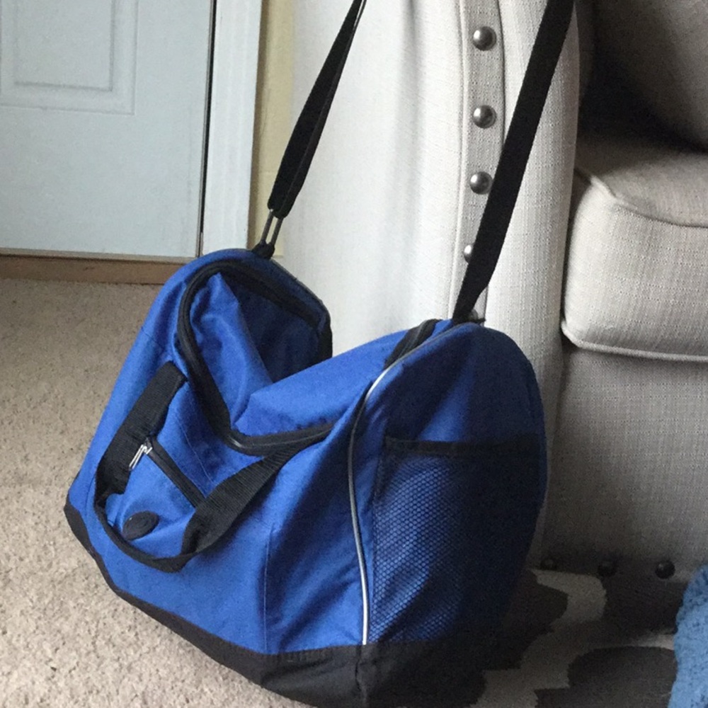 Blue gym bag/ duffle